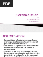 Bioremediation: Resna N K Assistant Professor Gems College