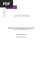 Booking Management System: Third Year Project Report 2016