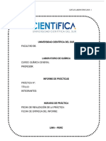 INFORME 3 QUIMICA