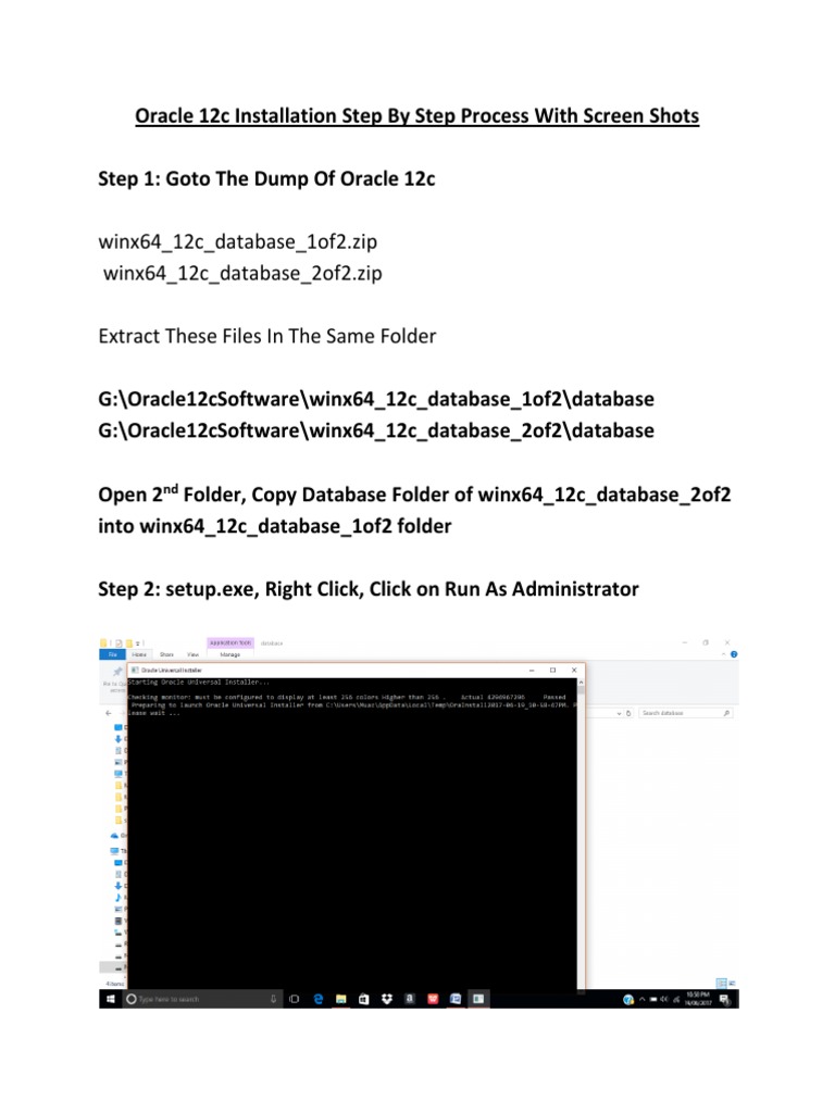 Oracle 12c Installation | PDF