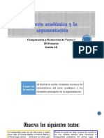 1A-1 El Texto Académico Argumentativo (Diapositivas) 2019-Marzo