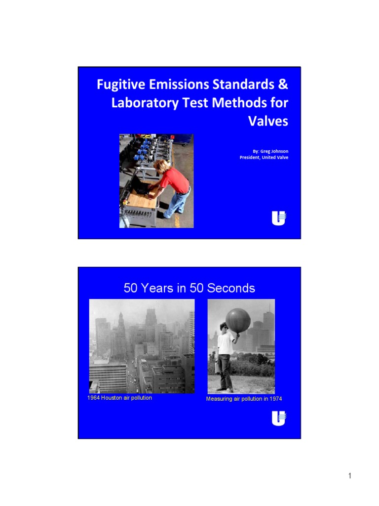 Fugitive Emission Standards for Valves | PDF | Valve | Mechanical ...