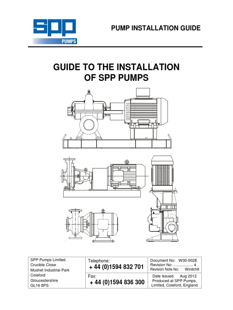 Guide To The Installation of SPP Pumps | PDF | Pump | Valve