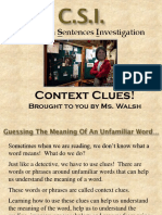 Context Clues Investigation