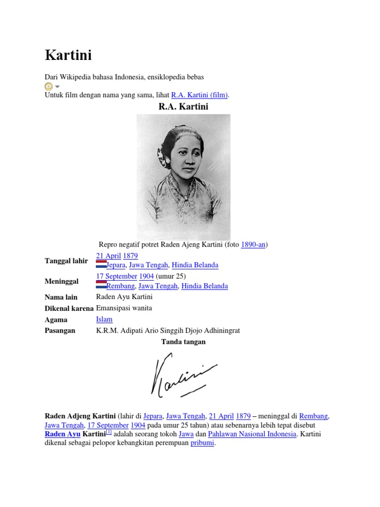 R A Kartini
