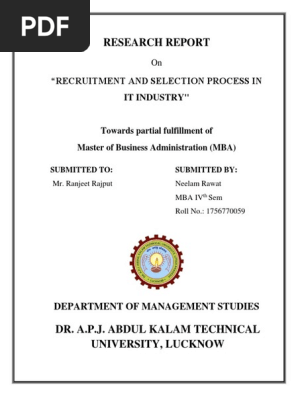 Research report