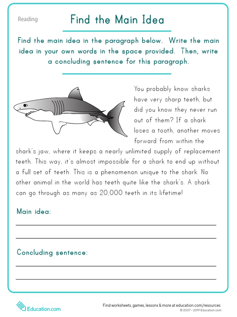 essay on sharks