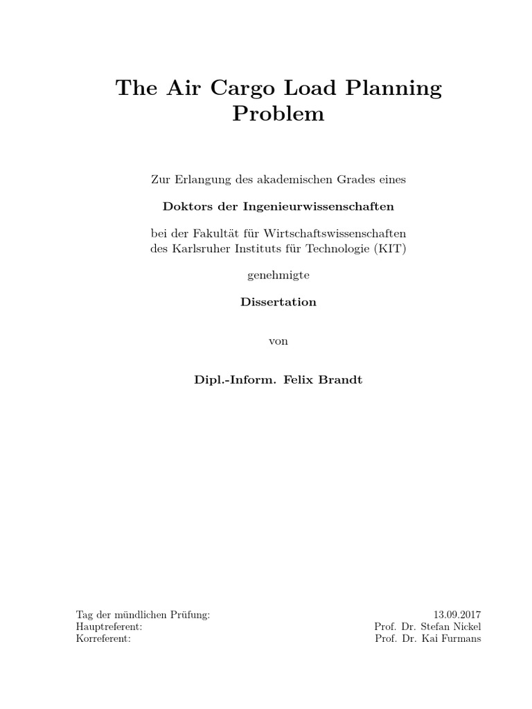 Air Cargo Load Planning Solutions | PDF | Cargo | Flight Length