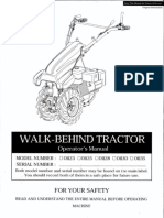 Jansen MGT-270 Walk-Behind Tractor Operator's Manual
