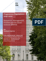 Programme Regulations 2019-2020 EMFSS (BSc/Grad Diploma