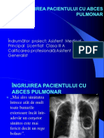 abces pulmonar prezentare