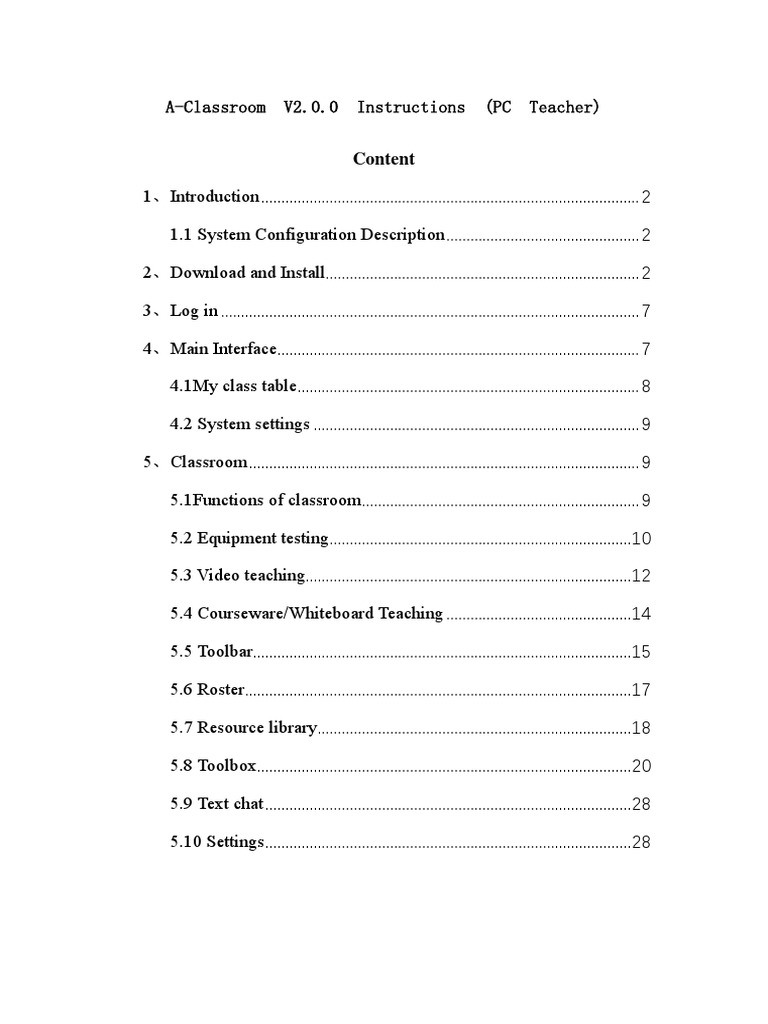 A-Classroom V2.0.0 User Guide | PDF | Icon (Computing) | Personal Computers