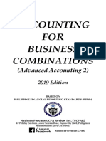 Acctg. For Business Combinations - 2019 - Toc