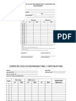 Form - Daily Time Record