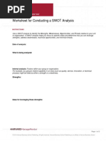 CIPD SWOT and PESTLE Analysis Guide | PDF | Competitive Advantage ...