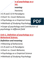 Unit 1 Psychology BBA 4th SEMESTER POKHA