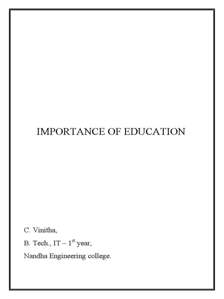 WHY IS EDUCATION IMPORTANT PDF visual data 2