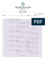 DPS Computer Questions Class4 PDF
