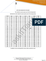 2018 Answer Key Solution SB SX