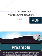 Code of Ethics of Professional Teachers