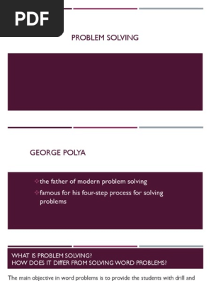 Problem Solving