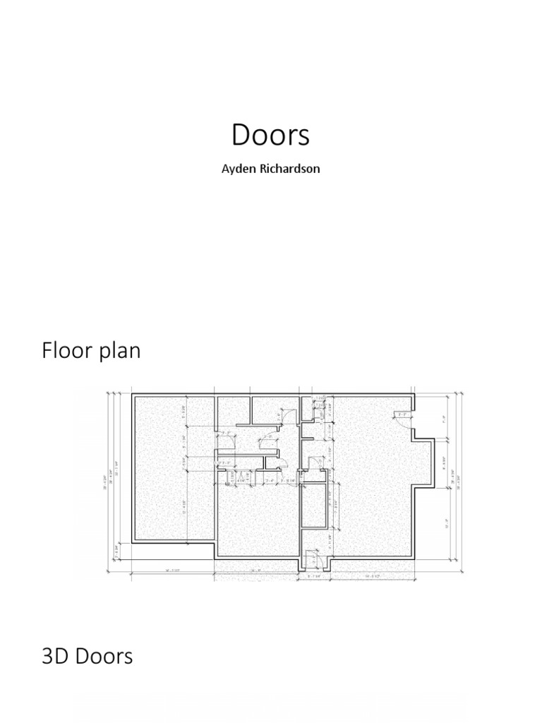 3D Door Designs and Floor Plans | PDF