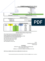 TE-6070V Sampler Calibration Worksheet: Site and Calibration Information (Using G-Factor)