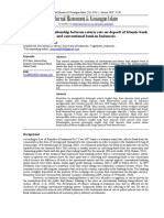 The analysis of relationship between return rate on deposit of Islamic bank and conventional bank in Indonesia 