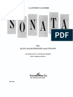 Lunde Sonata For Alto Sax