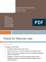 Poland A2 Motorway Case: Opim 5894 Advanced Project Management