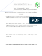 Examen de Estructura de la Materia Facultad de Educación e Idiomas