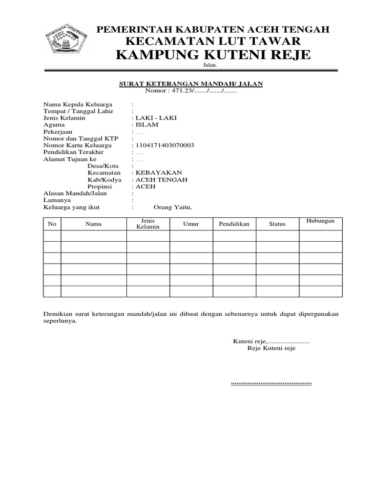 Download 69+ Contoh Surat Mandah Adalah Terbaik Dan Terbaru