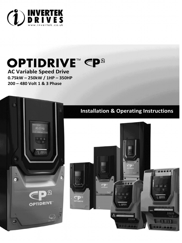 82-P2MAN-In Optidrive P2 User Guide V1.20 | PDF | Electromagnetic ...