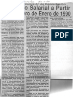 Aumento Salarial a Partir Del Primero de Enero 1990 - Diario El Impulso 26.11.1989