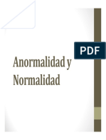 Normalidad y Anormalidad en Psicología