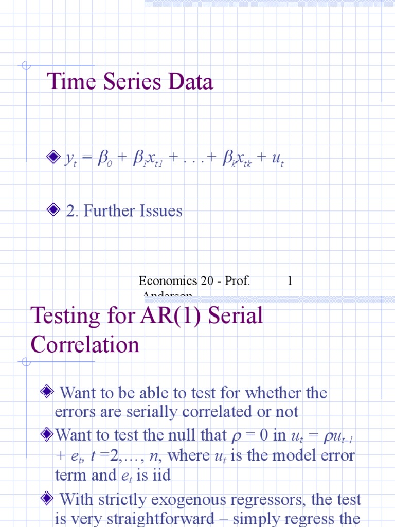Testing and Correcting Serial Correlation | PDF | Autocorrelation ...