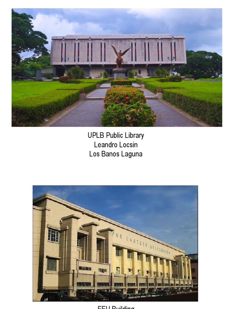 UPLB Library and Leandro Locsin's Works | PDF | Social Science
