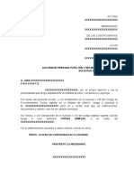 Escrito para Autorizar Persona para Oír y Recibir Notificaciones, y Solicitar Copias Simples