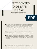 Antecedentes Do Debate Persa