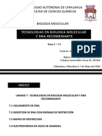 Tecnologias en Biologia Molecular y Dna Recombinante