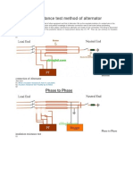 Insulation Resistance Test Method of Alternator