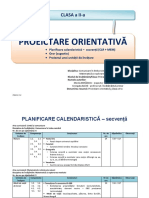 Proiectare Orientativa Cls A II-A