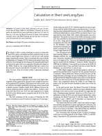 Kane IOL Calculation Formula Overview | PDF | Ophthalmology | Human Eye