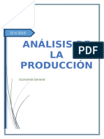 Análisis de La Producción - Economía