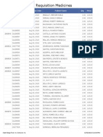 Hemodialysis Item Requisition Medicines: O.R. No Document No. Transaction Date Patient Name Qty Price