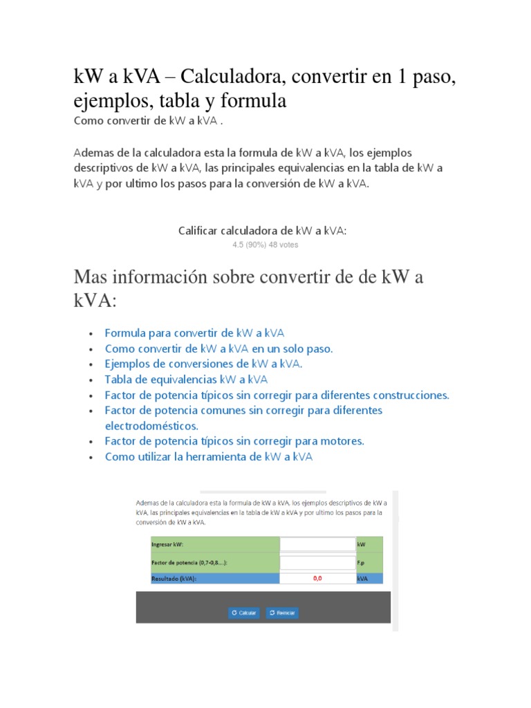 ¿Kw O Cv?  ¡Convierte Con Nuestra Calculadora Y Olvídate De Las Dudas! - kiwnfps