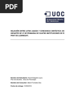 Relación Entre Letra Ligada y Letra Scib