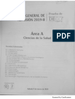 Examen de Admisión UNMSM 2019 II - Área A PDF