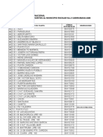 Códigos Nomina Planteles Adscritos Al Municipio Carirubana