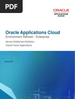 Oracle Applications Cloud Environment Refresh